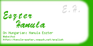 eszter hanula business card